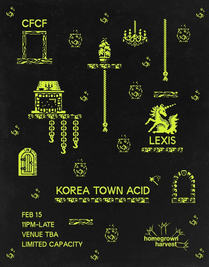 Homegrown Harvest with Korea Town Acid, Lexis, CFCF - Página frontal