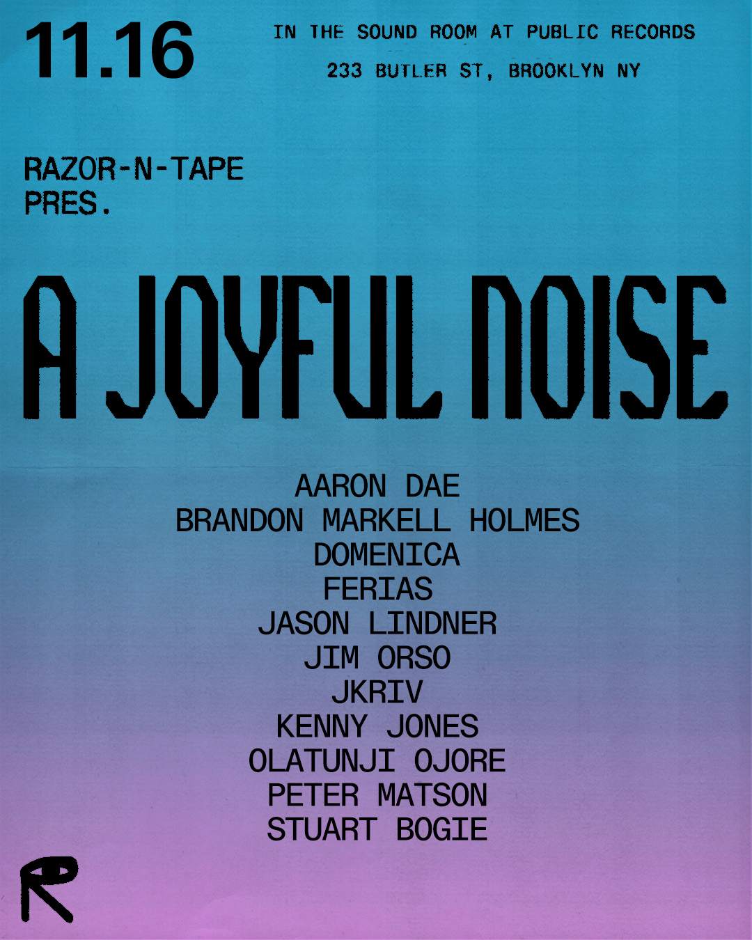 Razor-n-Tape Pres. A Joyful Noise - フライヤー表