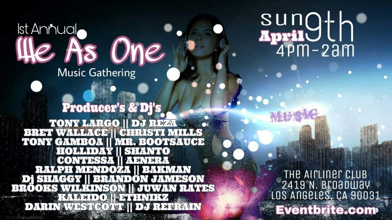 1st Annual: WE AS One - フライヤー表