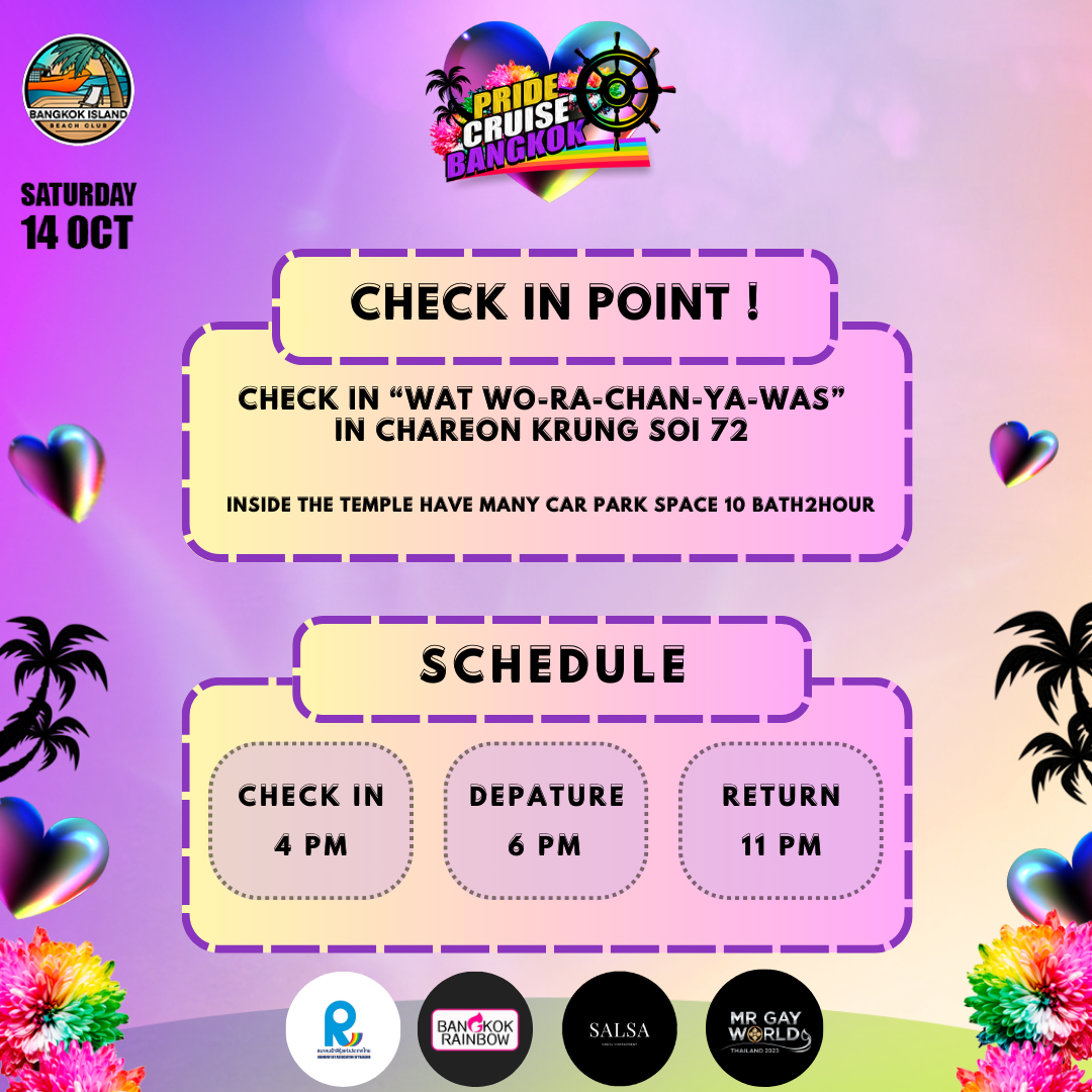 Pride Cruise Bangkok - Romeo & Diva - Página trasera