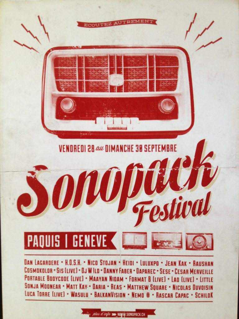Sonopack Festival - フライヤー表