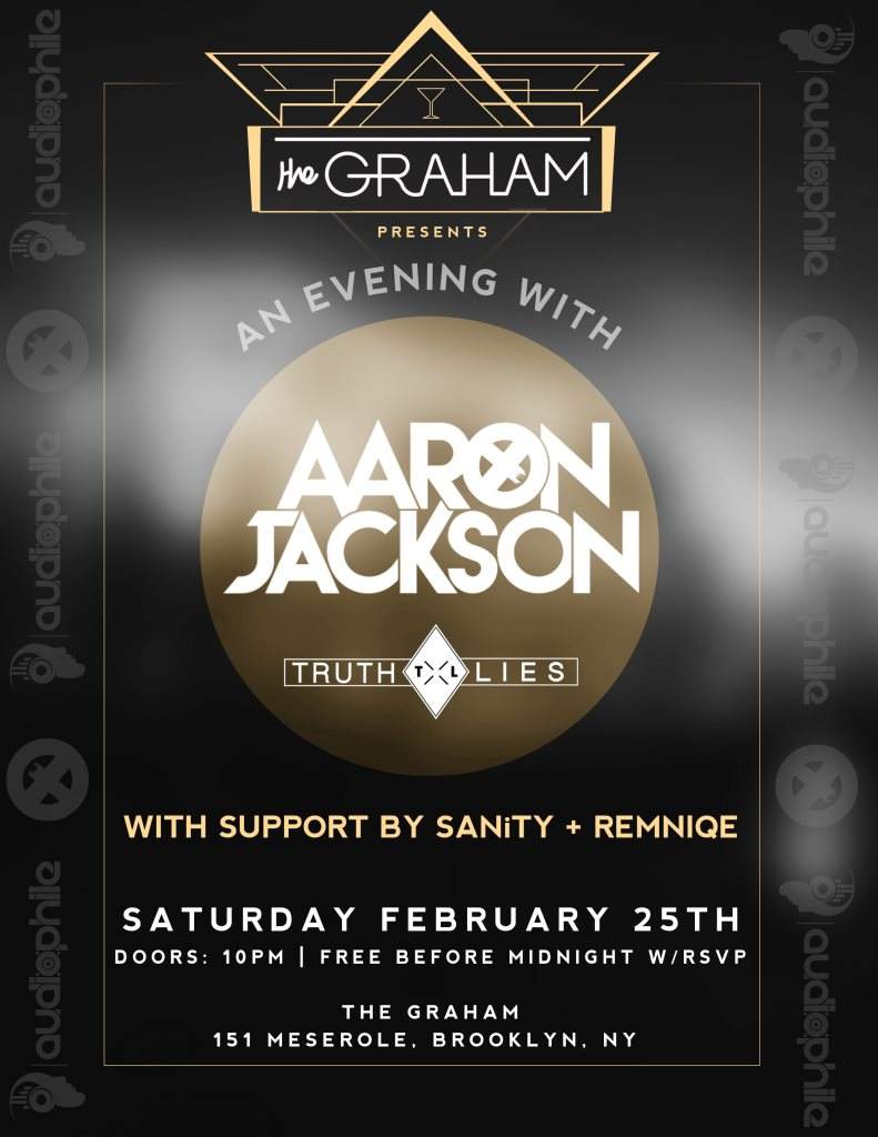 The Graham presents: Aaron Jackson - フライヤー表