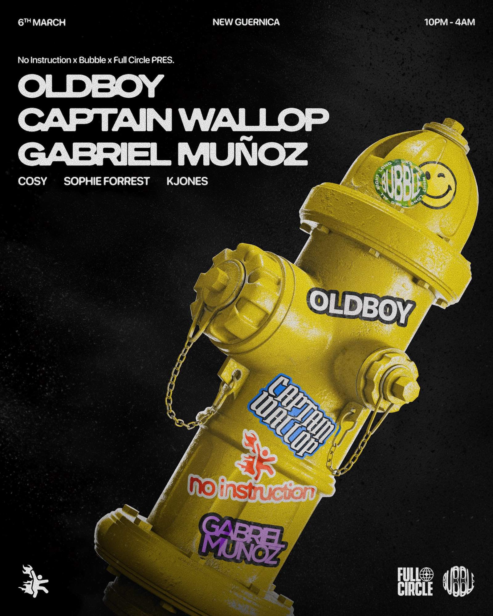 Oldboy (UK), Gabriel Muñoz (NL) & Captain Wallop (UK) at New Guernica ...
