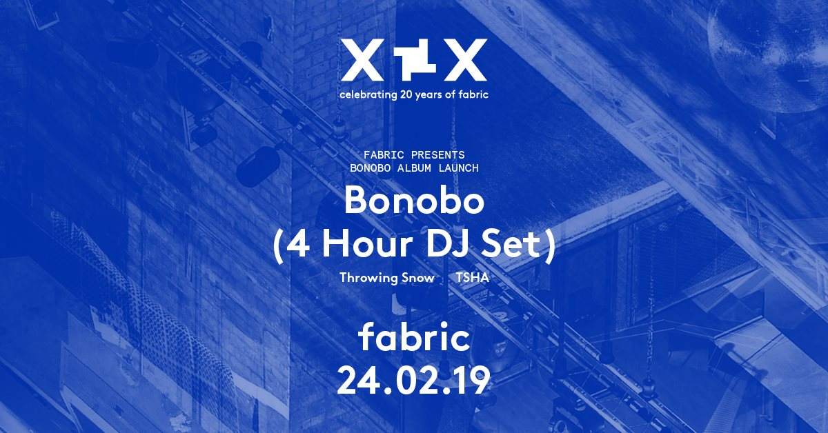 fabric XX: Bonobo Album Launch (4 Hour DJ Set) - Página frontal