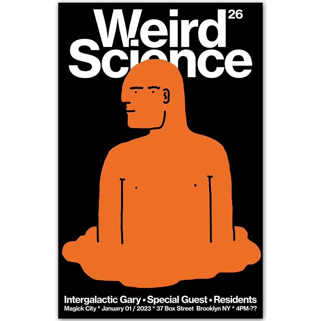 Weird Science with Intergalactic Gary & Turtle Bugg - フライヤー裏