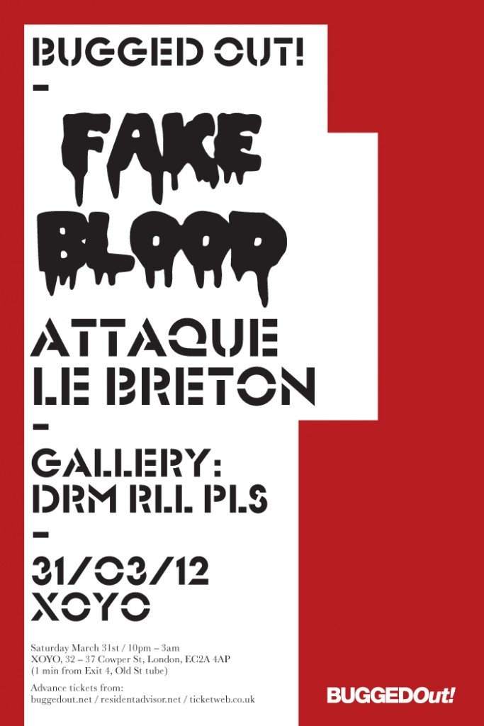 Bugged Out presents Fake Blood - Página frontal