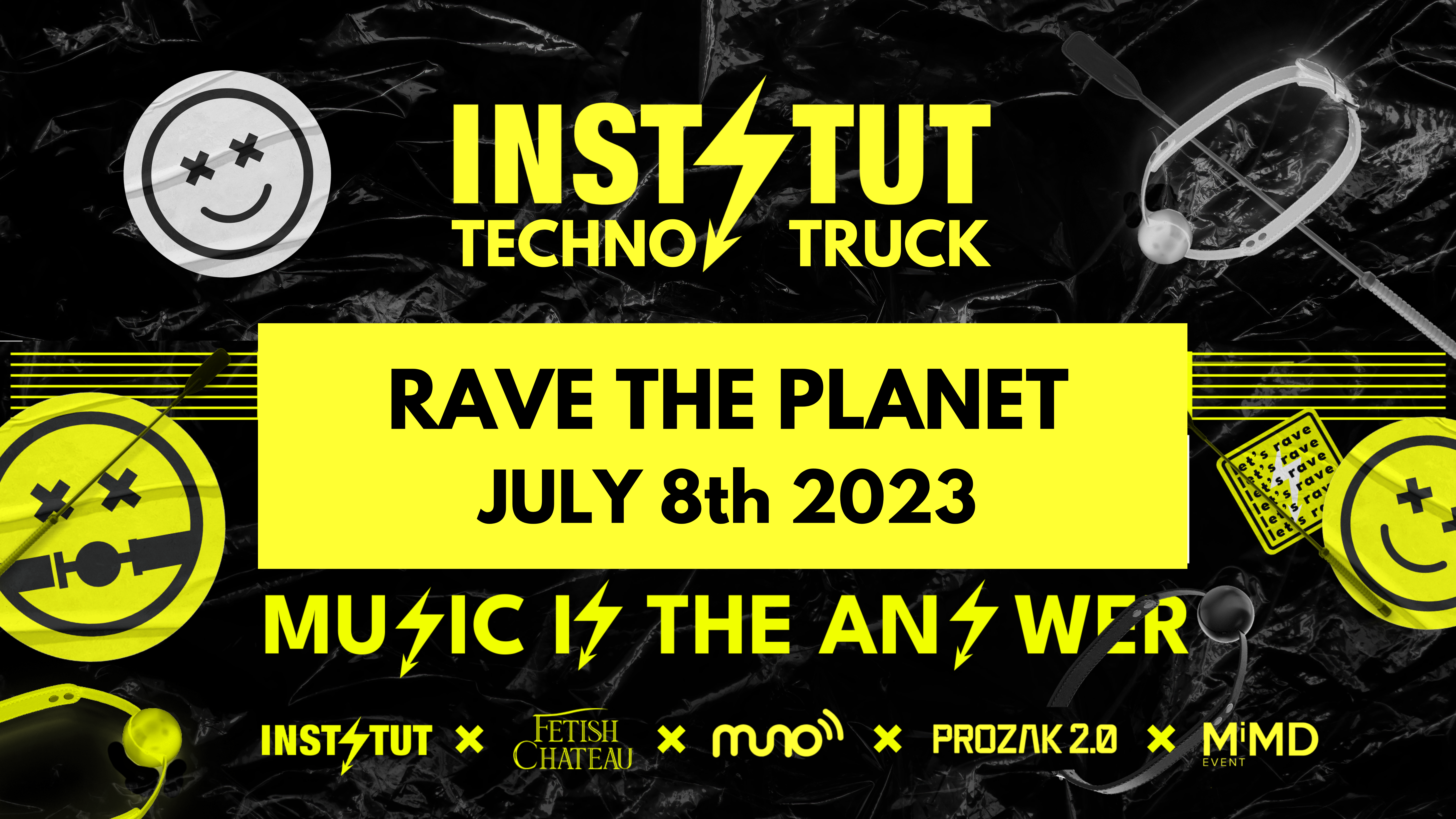 INSTYTUT Techno Truck Poland - Rave The Planet 2023 - フライヤー表