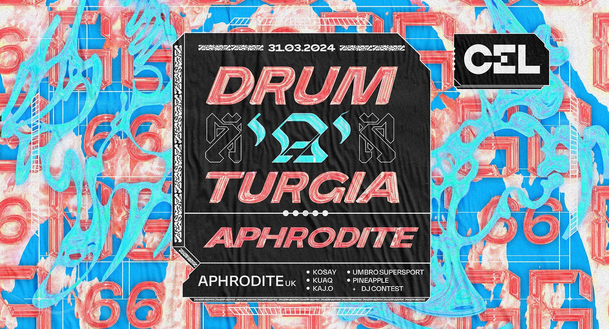 CEL X Drum'A'Turgia: Aphrodite - フライヤー表