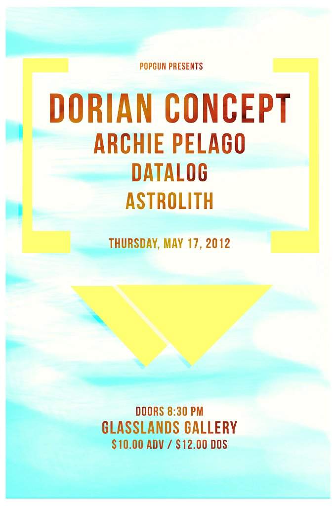 Popgun presents...Dorian Concept with Archie Pelago, Datalog, Astrolith - Página frontal