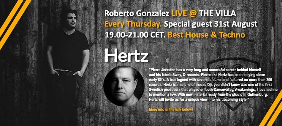 Hertz Live at The Villa - Página frontal