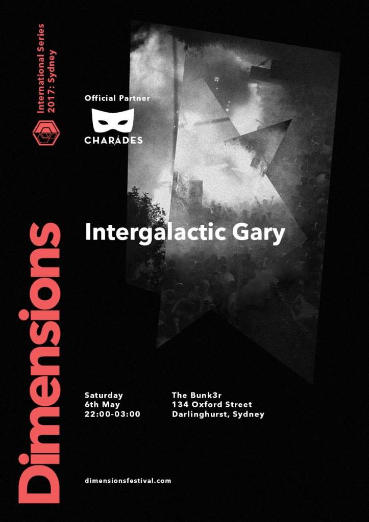 Dimensions Festival Sydney Launch Ft. Intergalactic Gary - Página frontal