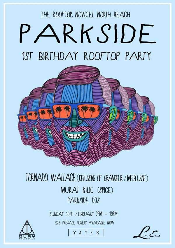 Parkside 1st Birthday with Tornado Wallace (Delusions of Grandeur/Melb) & Murat Kilic (Spice) - Página frontal