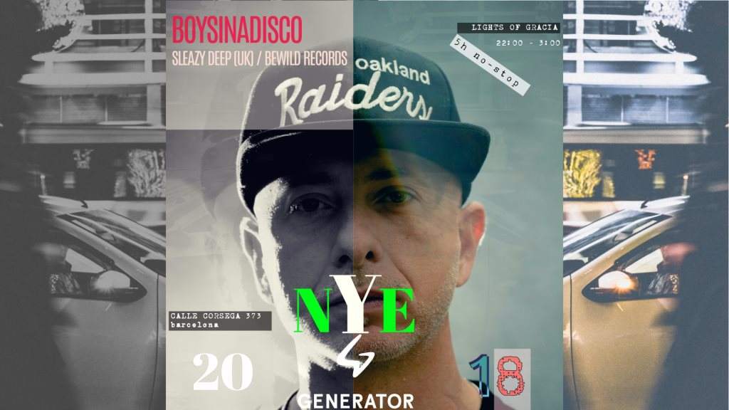 NYE 2018 with Boysinadisco - フライヤー表