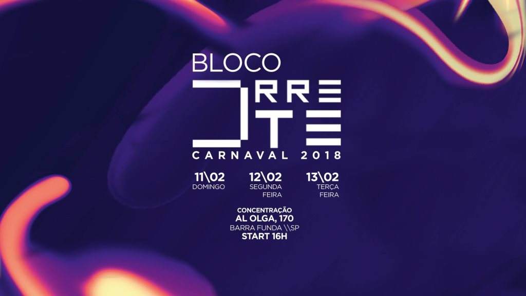 Bloco D.Rrete 2018 - フライヤー表