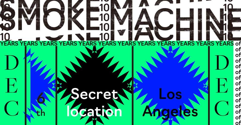 Acid Camp // 10 Years of SMOKE MACHINE // Los Angeles - フライヤー表