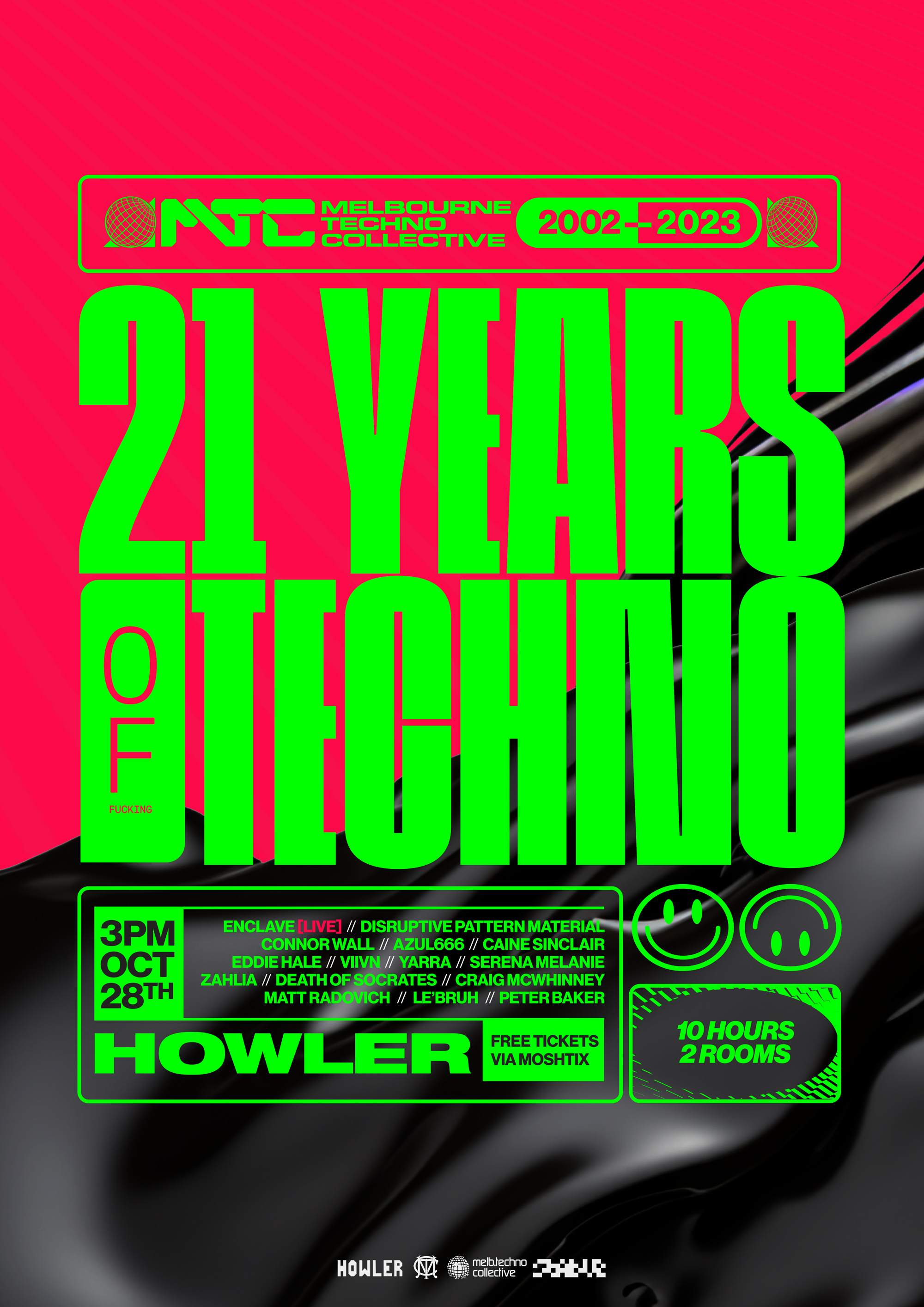 Melbourne TECHNO Collective's 21st Birthday Party - FREE Event - Página frontal