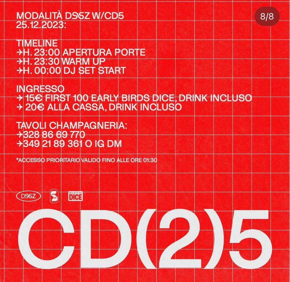 CD(2)5 presenta: Marvin & Guy // N-Zino // Domgreek @DSSZ Club - フライヤー裏