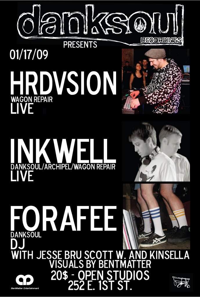 Danksoul Label Night with Hrdvsion, Inkwell, Forafee - フライヤー表