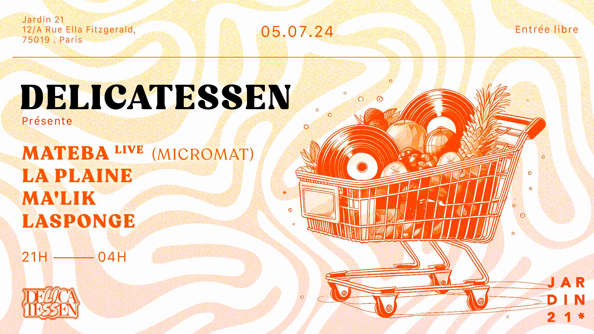 Delicatessen Musique at Jardin21, Paris Delicatessen Musique at Jardin21, Paris ⟋ RA