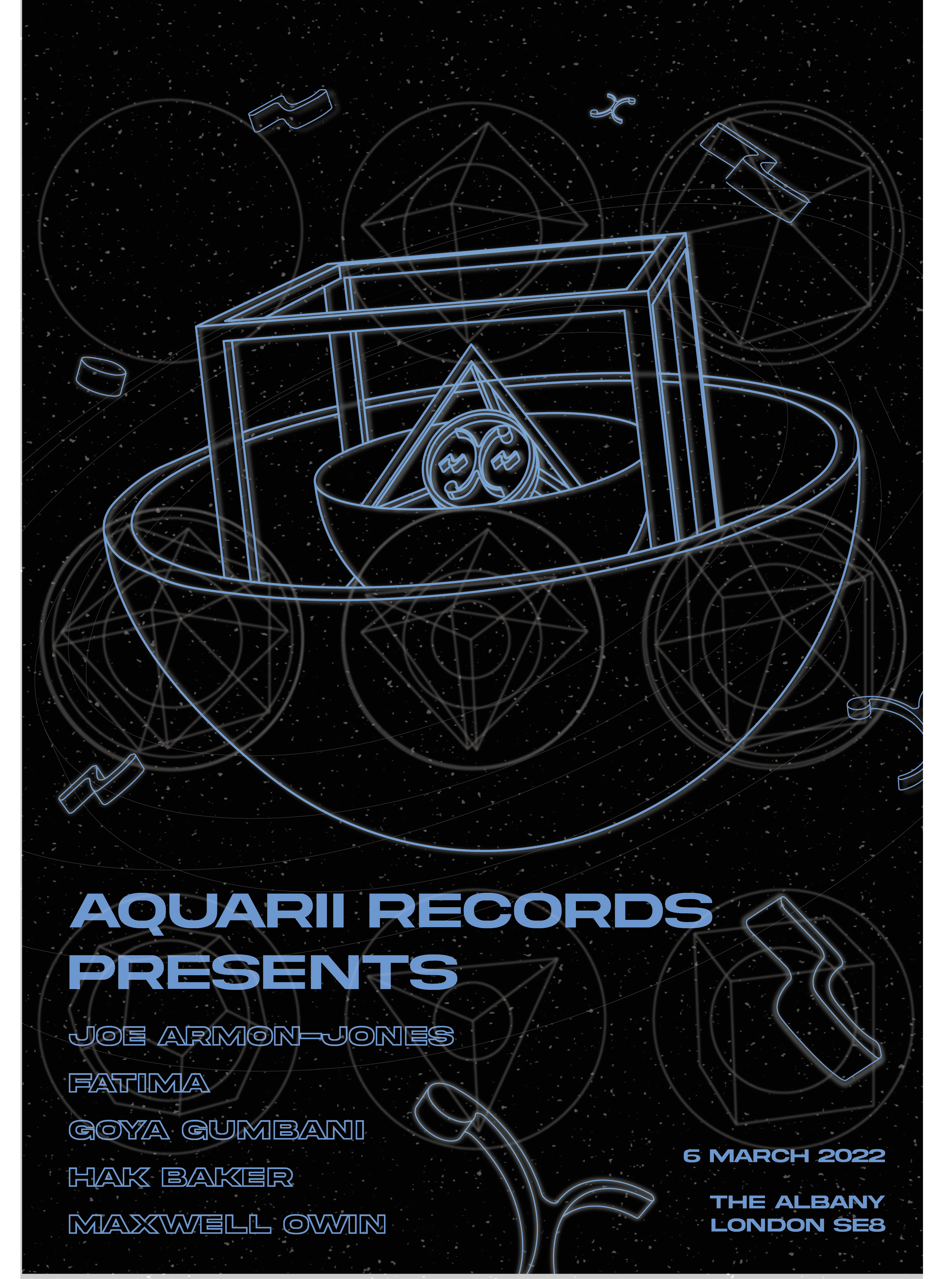 Aquarii Records presents Joe Armon-Jones, Fatima, Goya Gumbani - フライヤー表