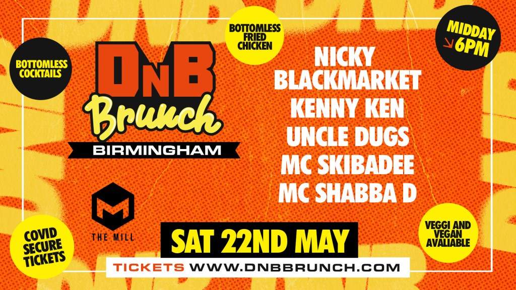 dnb brunch - Birmingham - Nicky Blackmarket, Kenny Ken, Skibadee, Shabba D - Página frontal