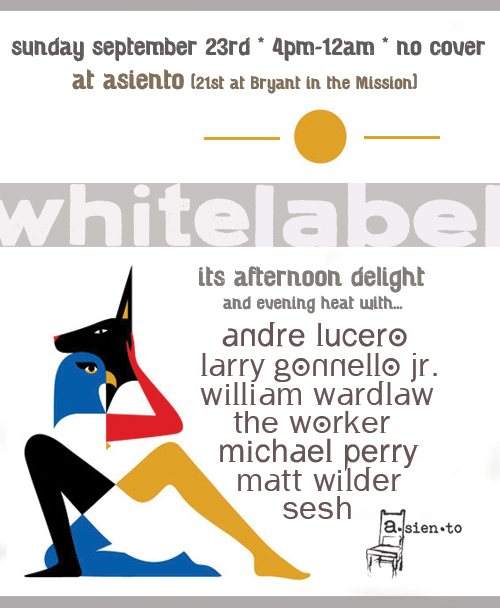 White Label: Afternoon Delight & Evening Heat - フライヤー表