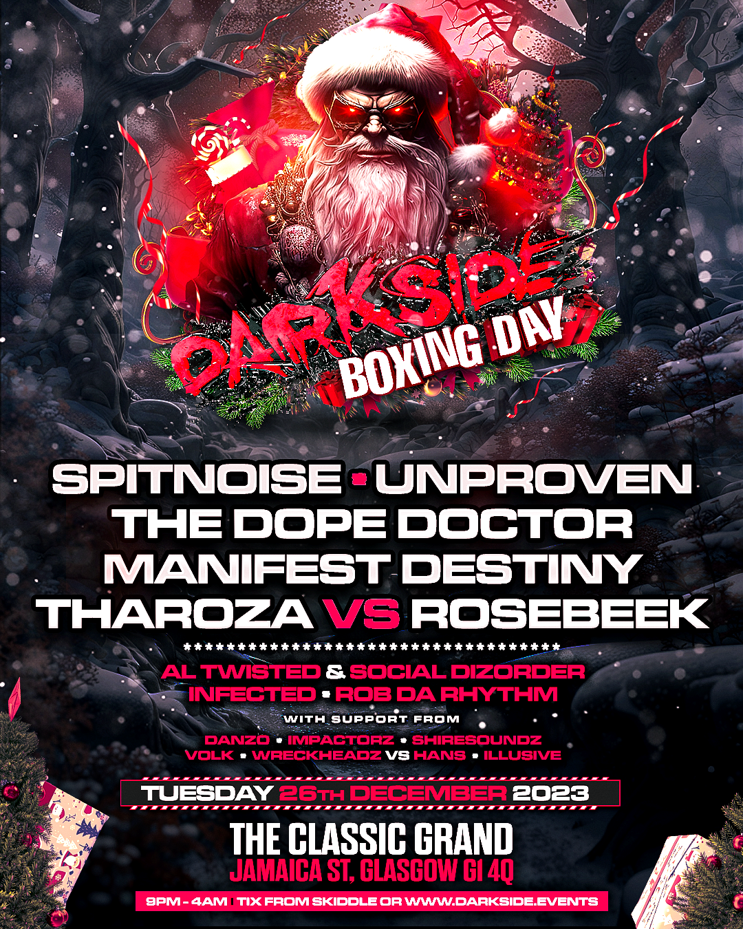 Darkside Boxing Day - フライヤー表