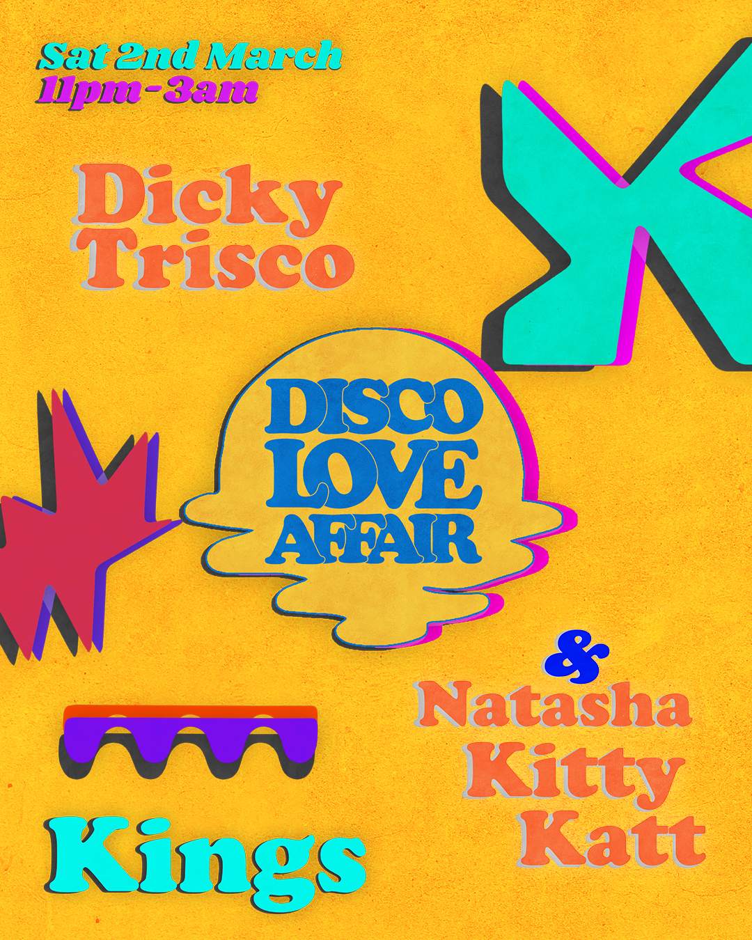 Disco Love Affair - フライヤー表
