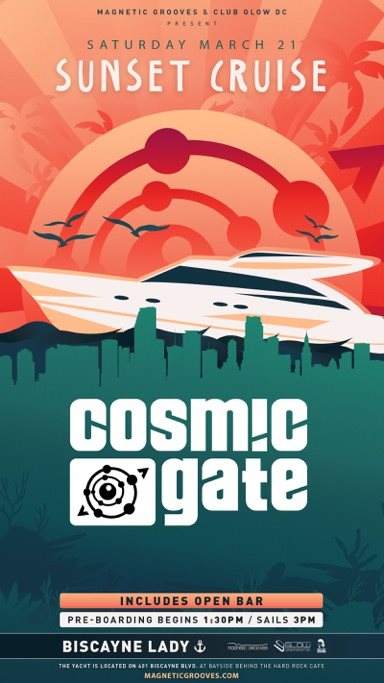 [CANCELLED] Cosmic Gate & Friends Sunset Cruise - Página frontal