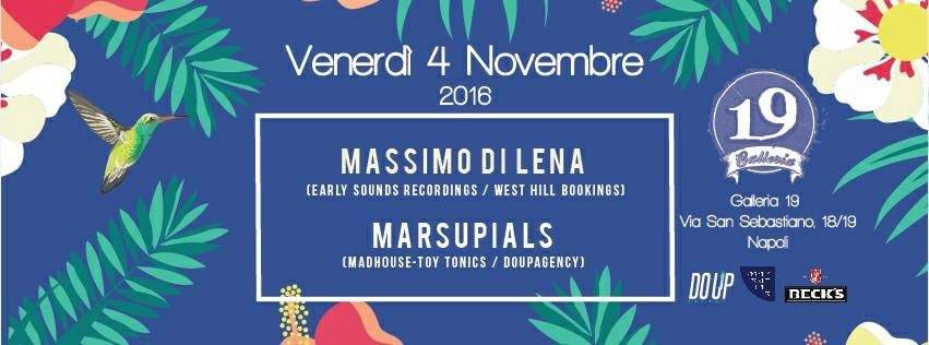 Massimo Di Lena & Marsupials - フライヤー表
