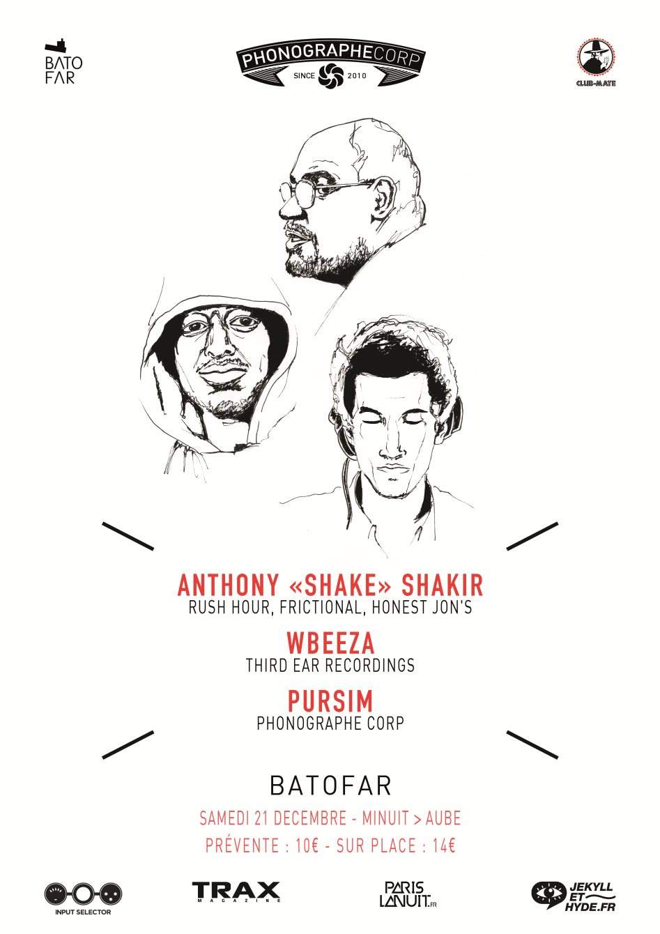 Phonographe Corp Présente Anthony 'Shake' Shakir, Wbeeza & Pursim - Página frontal