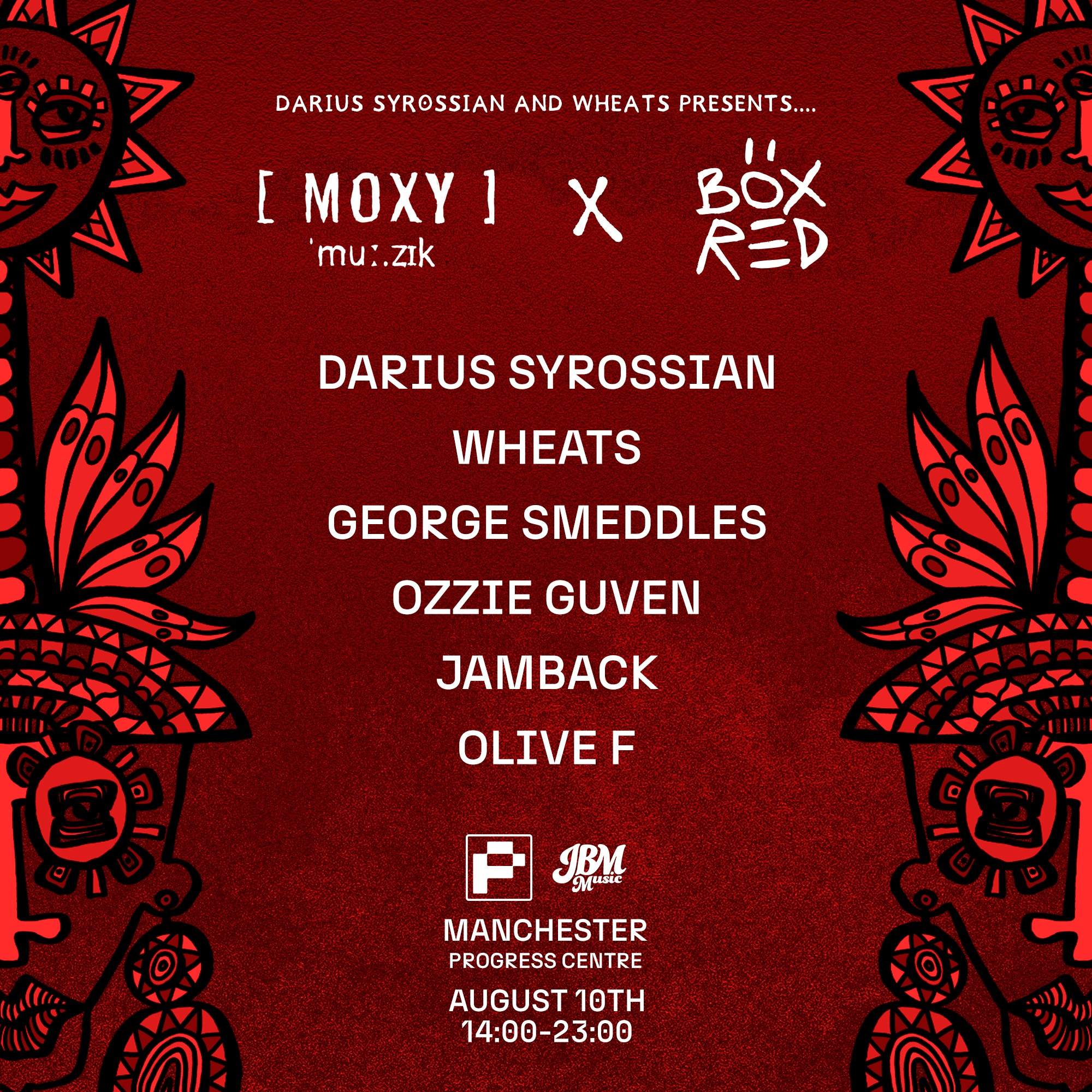 Moxy Muzik X Box Red - フライヤー表