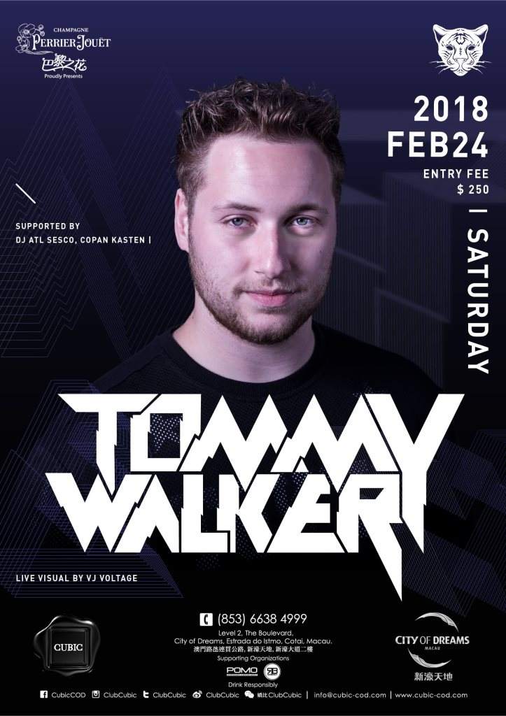 Club Cubic presents Tommy Walker - フライヤー表