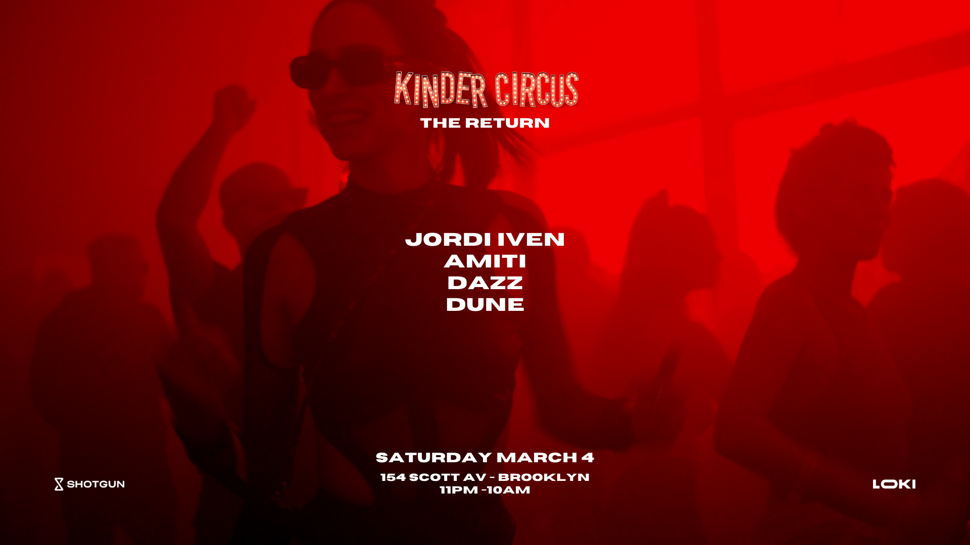 Kinder Circus: THE RETURN (11PM TILL 10AM) - フライヤー表