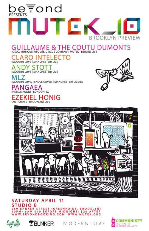 Mutek_10: Brooklyn Preview feat Guillaume & The Coutu Dumonts, Modern Love, Pangaea - Página frontal