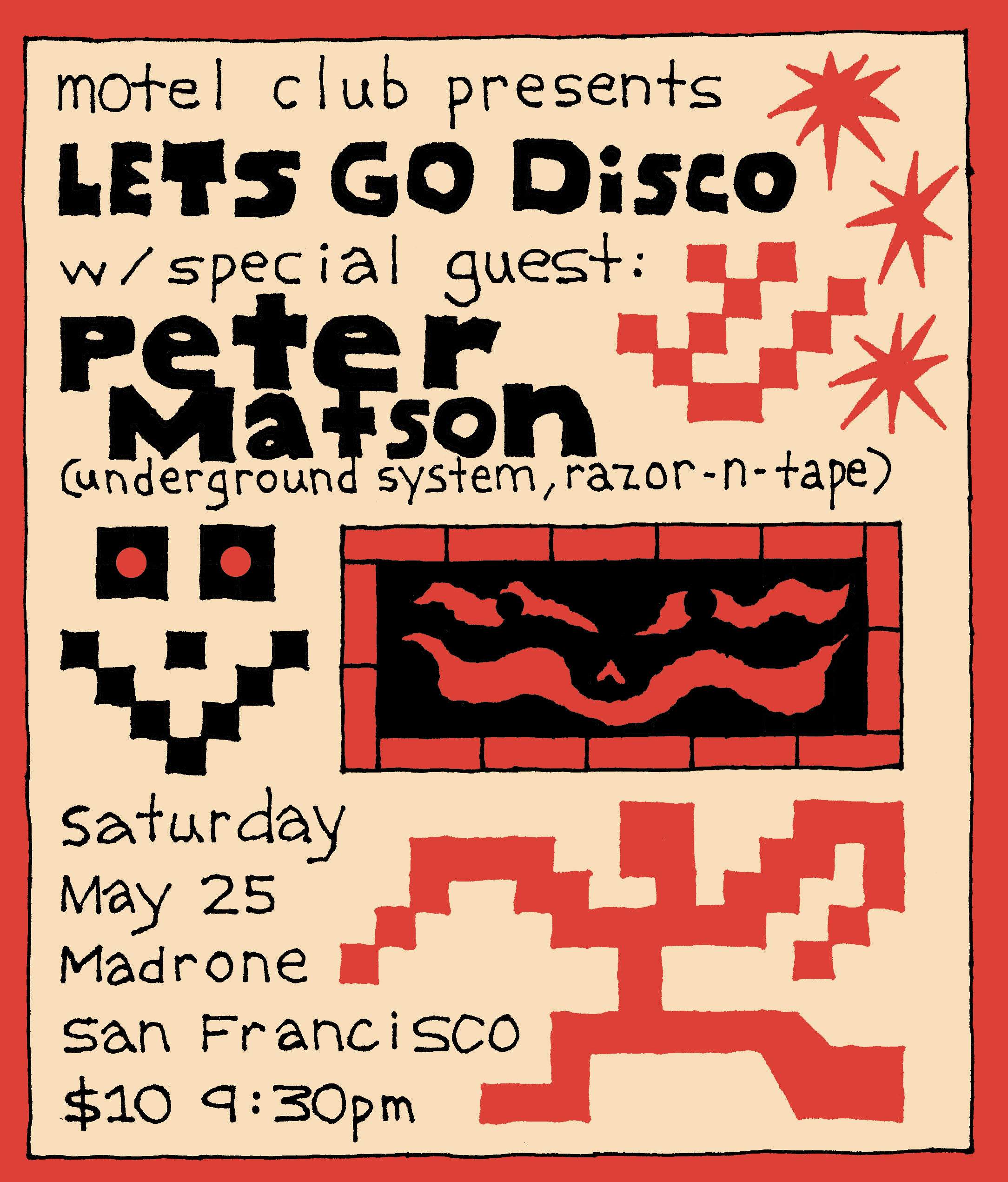 Motel Club presents Let's Go Disco with special guest Peter Matson - フライヤー表