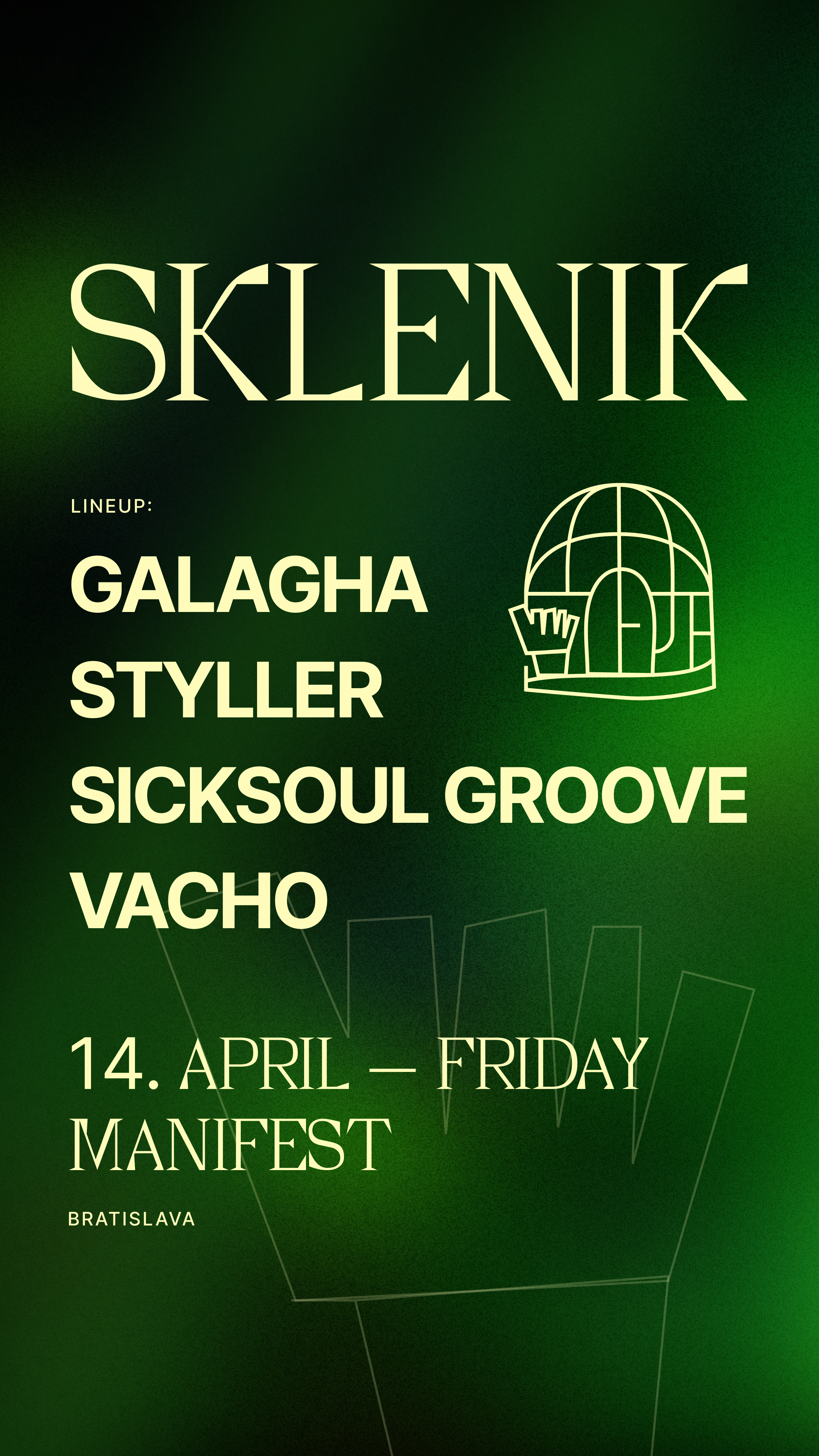 Sklenik #05 with Galagha - フライヤー表