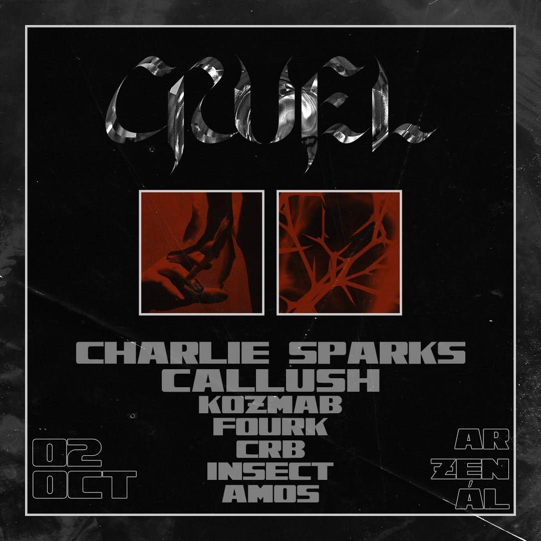 Cruel: Dawn of The Dark - Charlie Sparks - Callush - フライヤー表