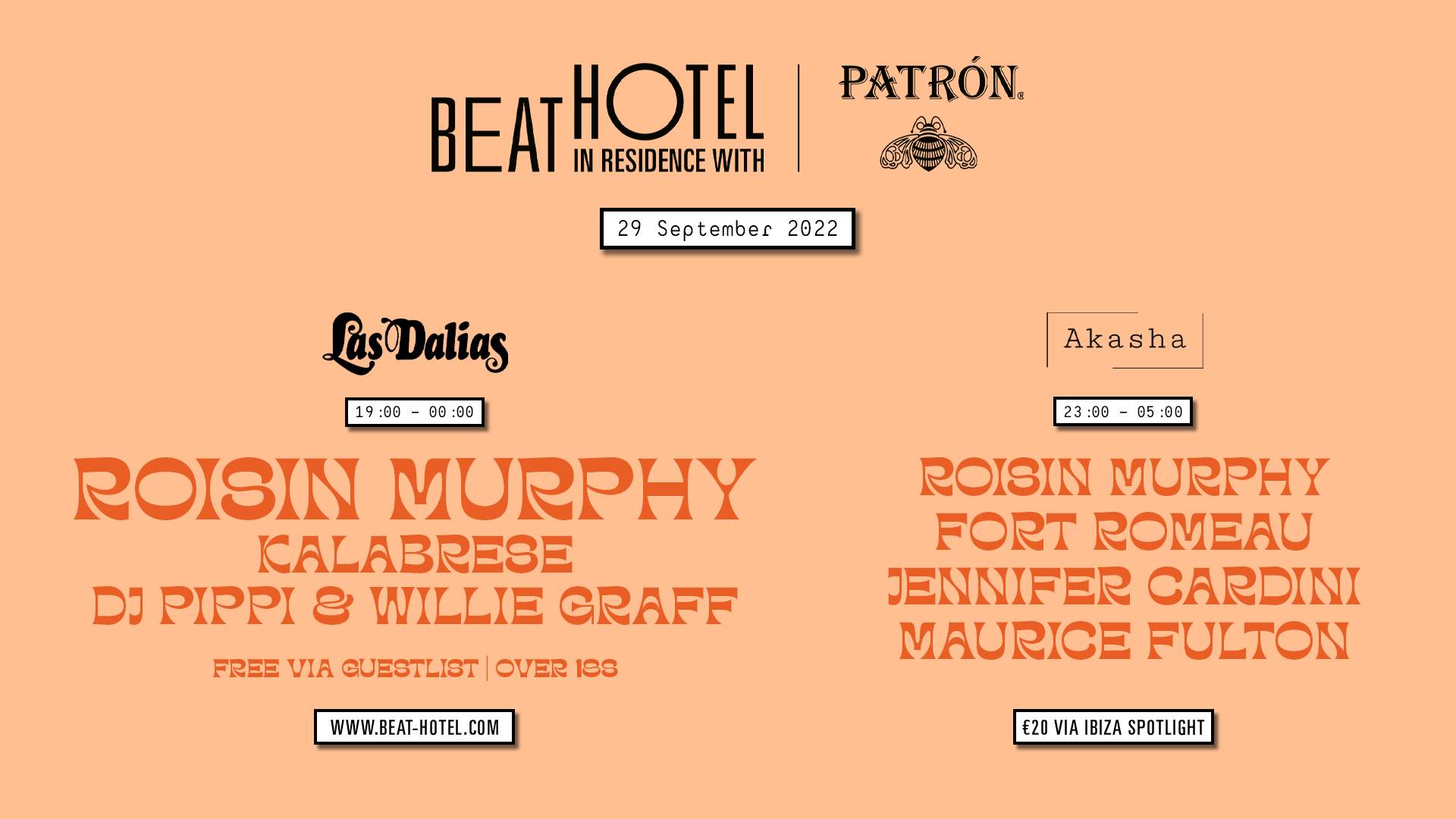 Beat Hotel: Open Air Live Show with Roisin Murphy - Página frontal