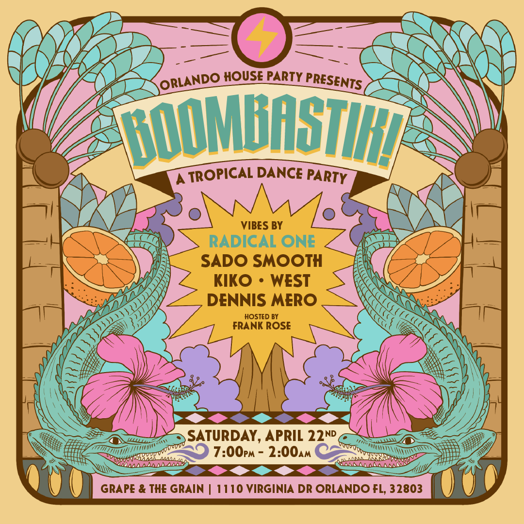 OHP presents: BOOMBASTIK! A Tropical Dance Party - フライヤー表