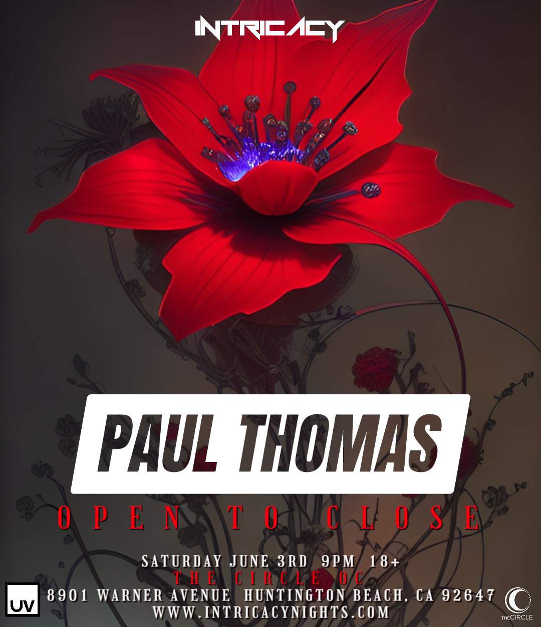 Paul Thomas (UV Night) Open To Close - Página frontal