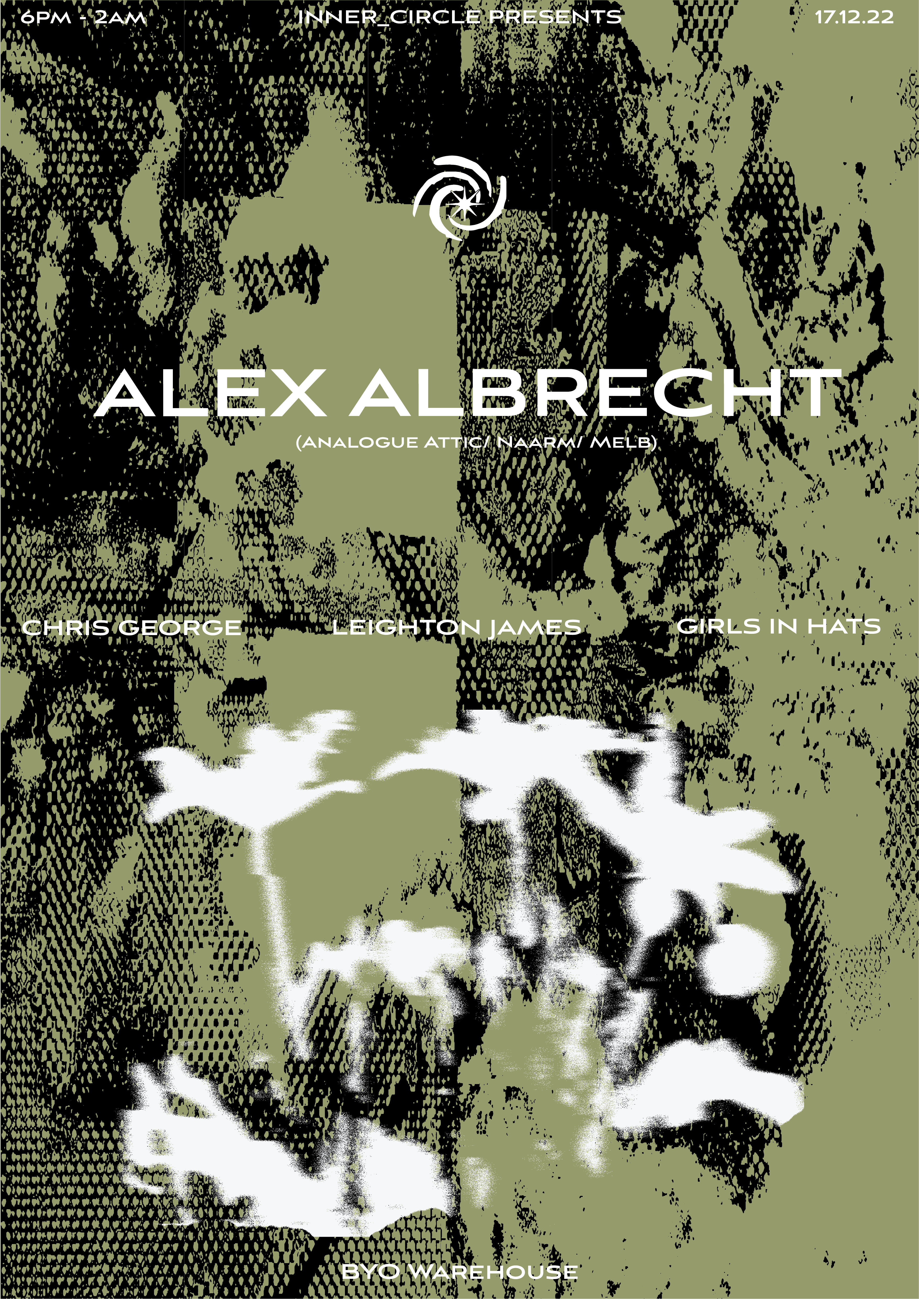 [CANCELLED] inner_circle presents Alex Albrecht (Analogue Attic/ Naarm) - BYO Warehouse Event - Página frontal