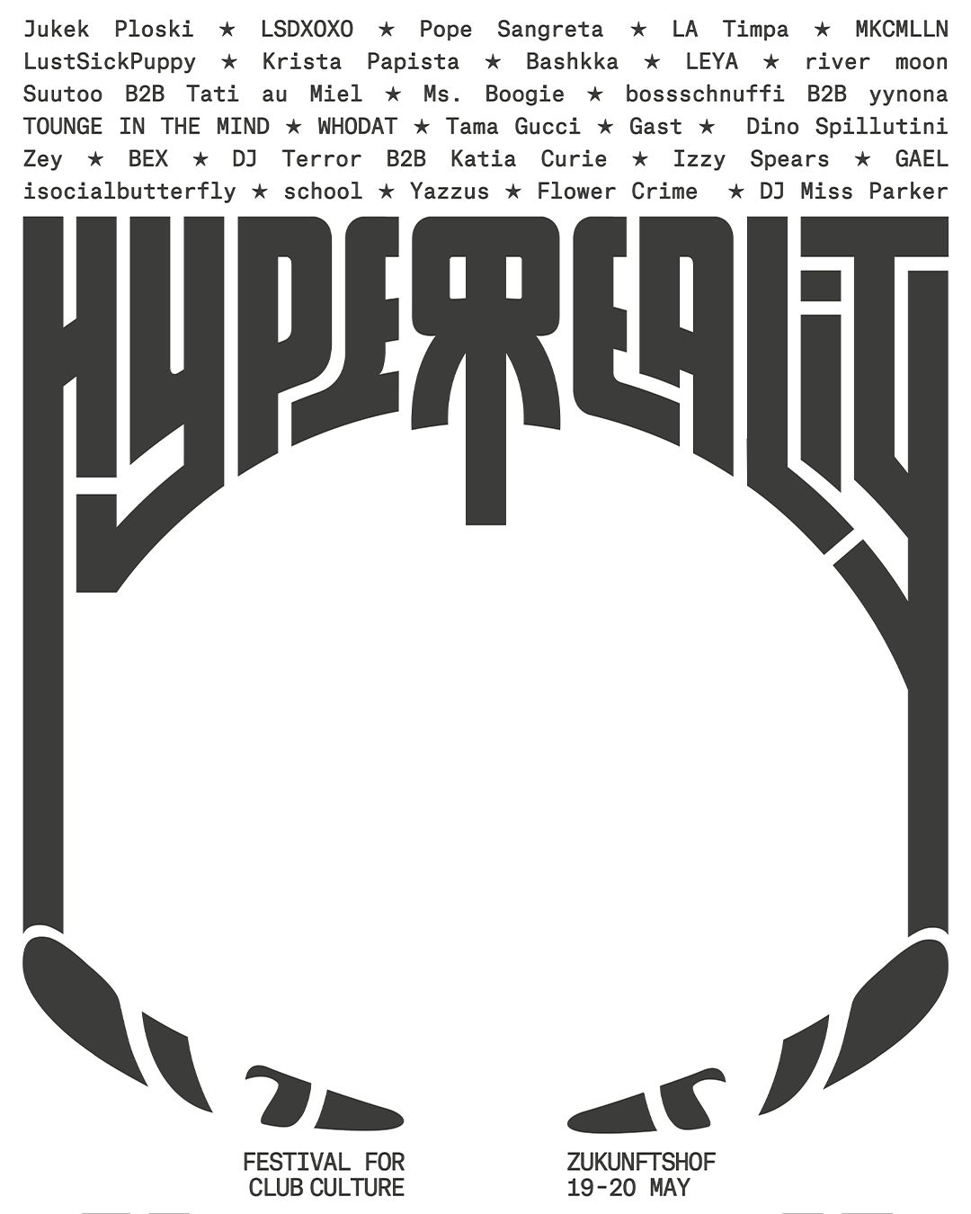 Hyperreality Festival for Club Culture 2023 - フライヤー表