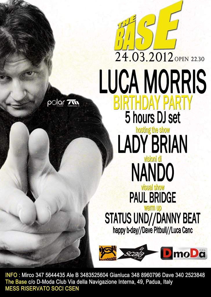 Birthday Party Luca Morris At The Base - フライヤー表