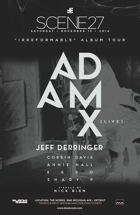 Scene 27 with Adam X [Live] & Jeff Derringer - Irreformable Album Tour - Página trasera