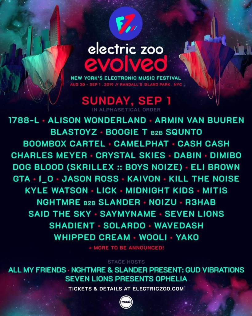 Electric Zoo: Evolved - Sunday - Página frontal