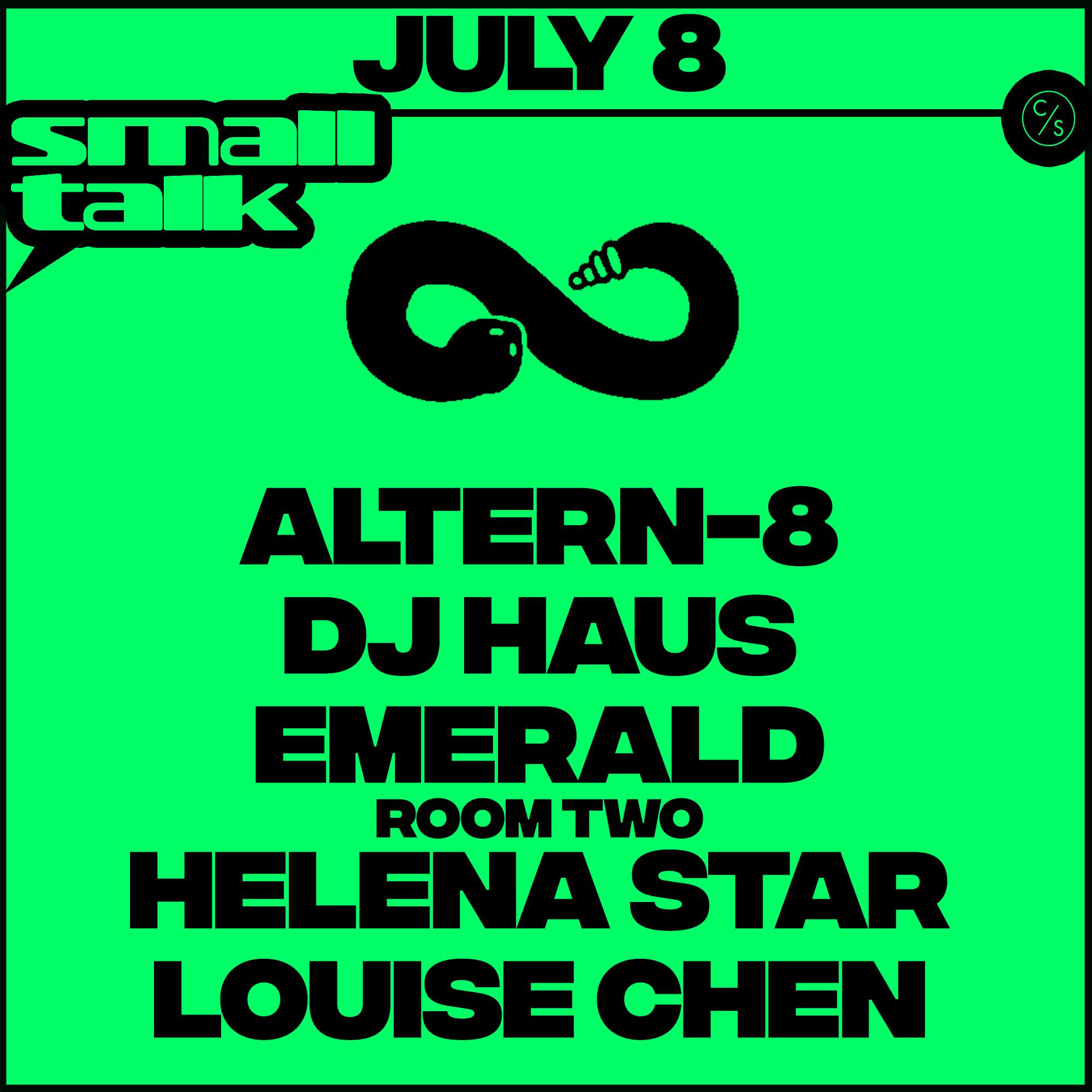 Small Talk with Altern-8, DJ Haus, Emerald, Helena Star & Louise Chen - Página trasera