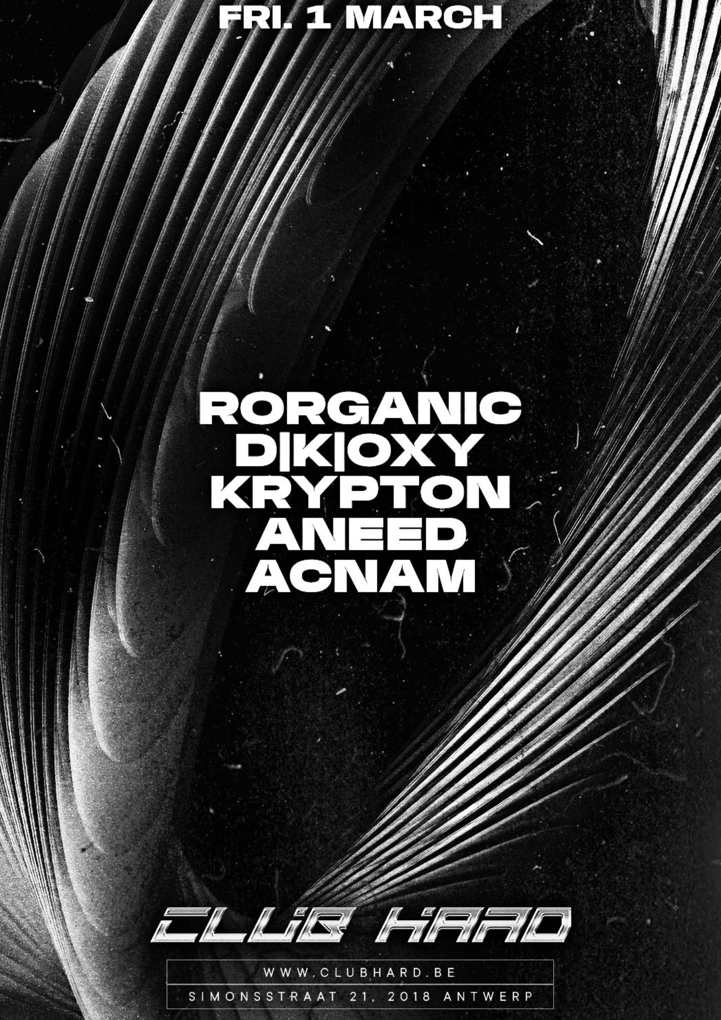Club Hard W/ Rorganic, D|K|OXY, Krypton, Aneed, ACNAM - Página trasera