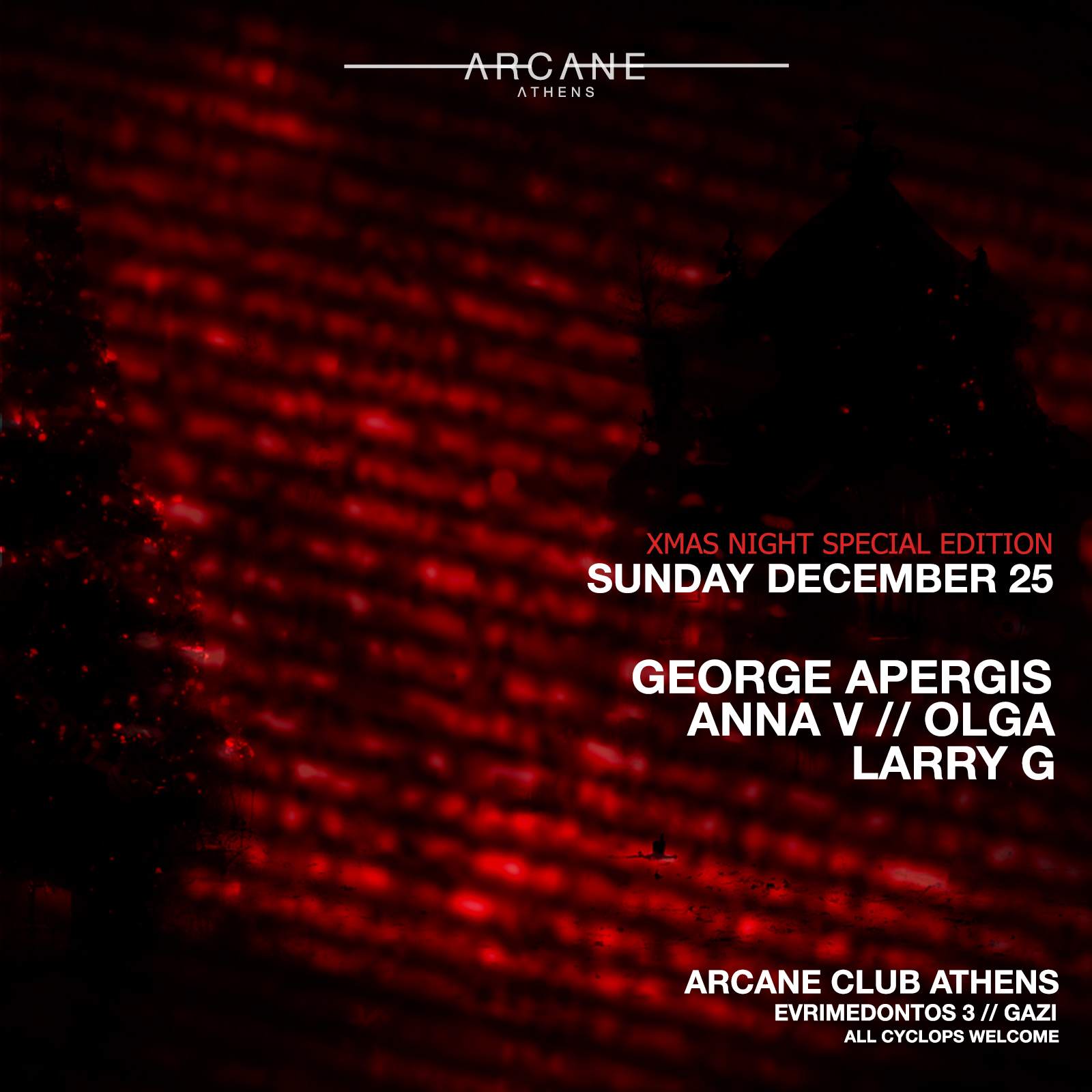XMAS Night Techno Special Edition w. George Apergis // Anna V. // Olga // Larry G - Página frontal