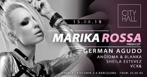 Marika Rossa Live Barcelona - フライヤー表